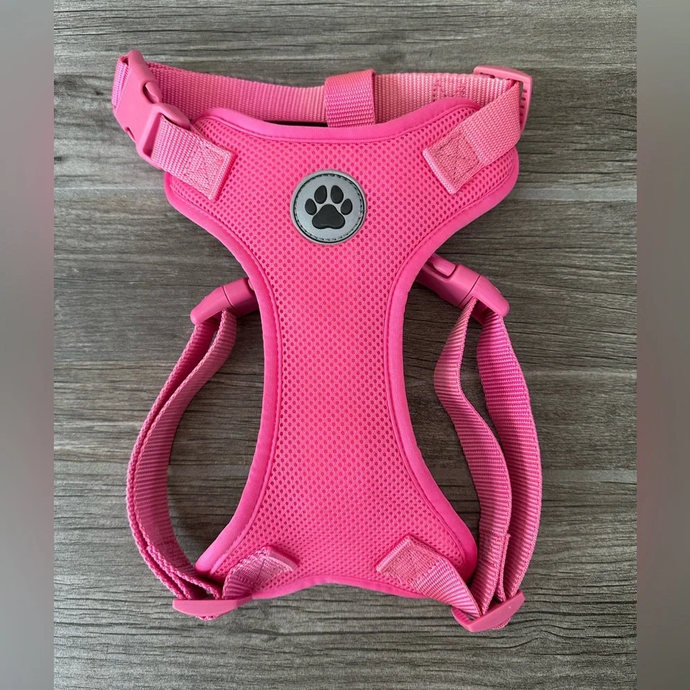 Vibrant Life Mesh Adjustable, Reflective Dog Walking Harness, Pink, Large NEW